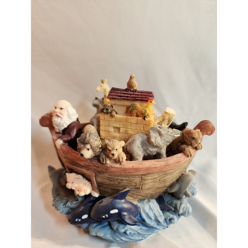 Noah's Ark Music box Animals Religious Decor Dolgencorp